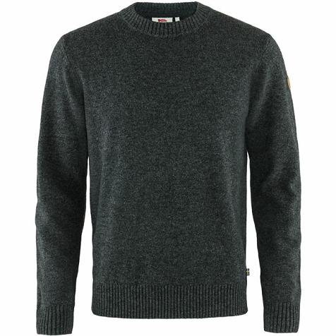 Fjallraven Övik Sweater Dark Grey Singapore For Men (SG-322824)